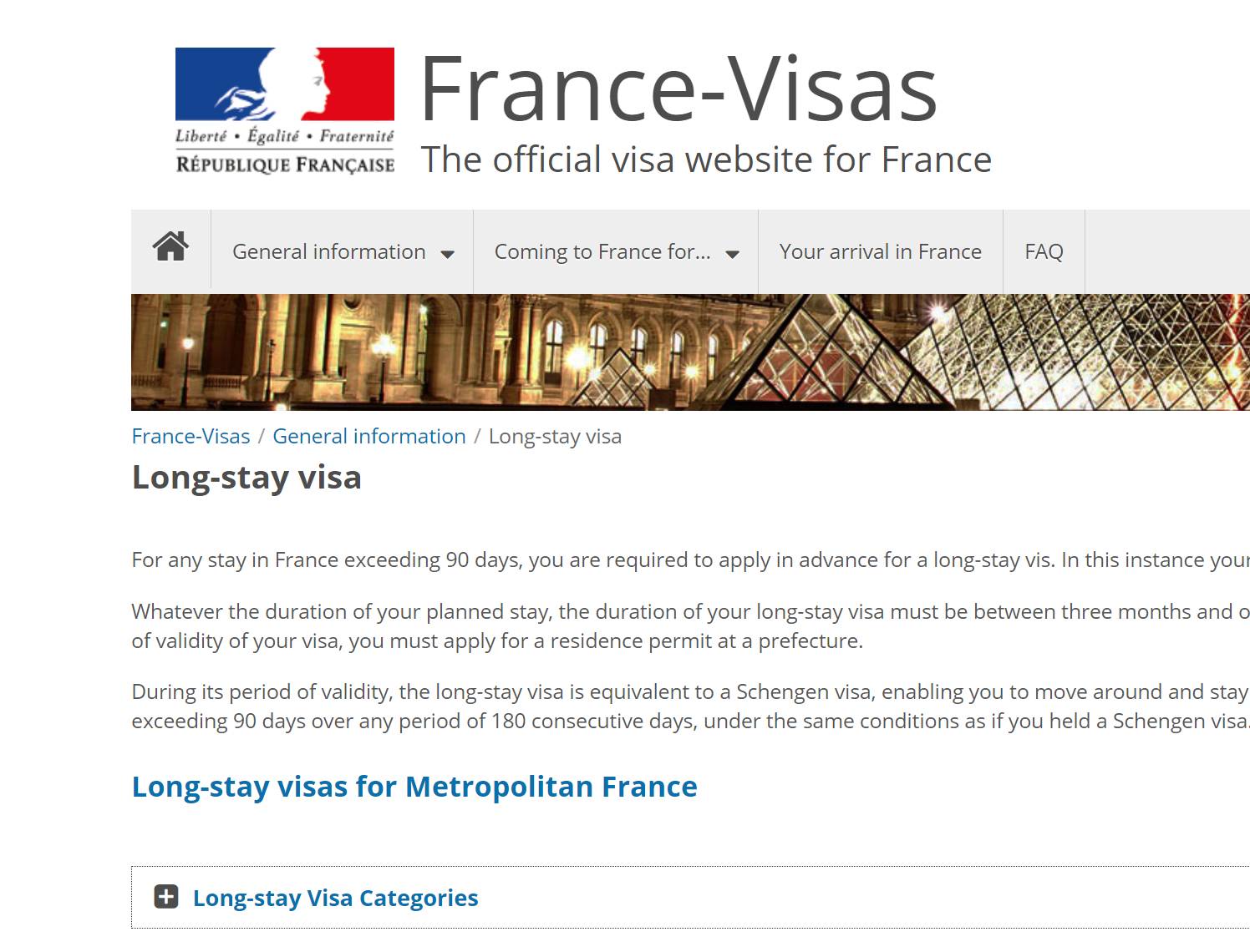 France visa. Visas gouv fr